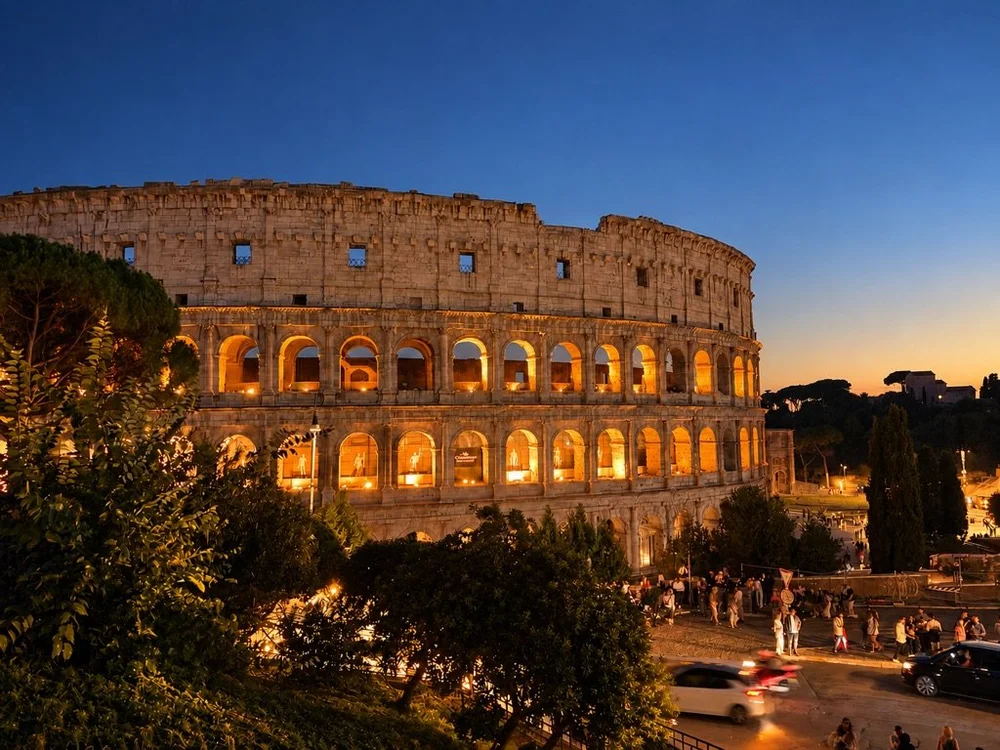 Das Colosseum am Abend