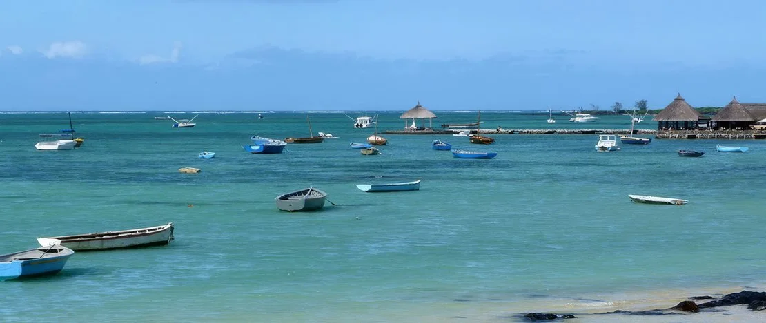 Grand Gaube · Boote in der Lagune