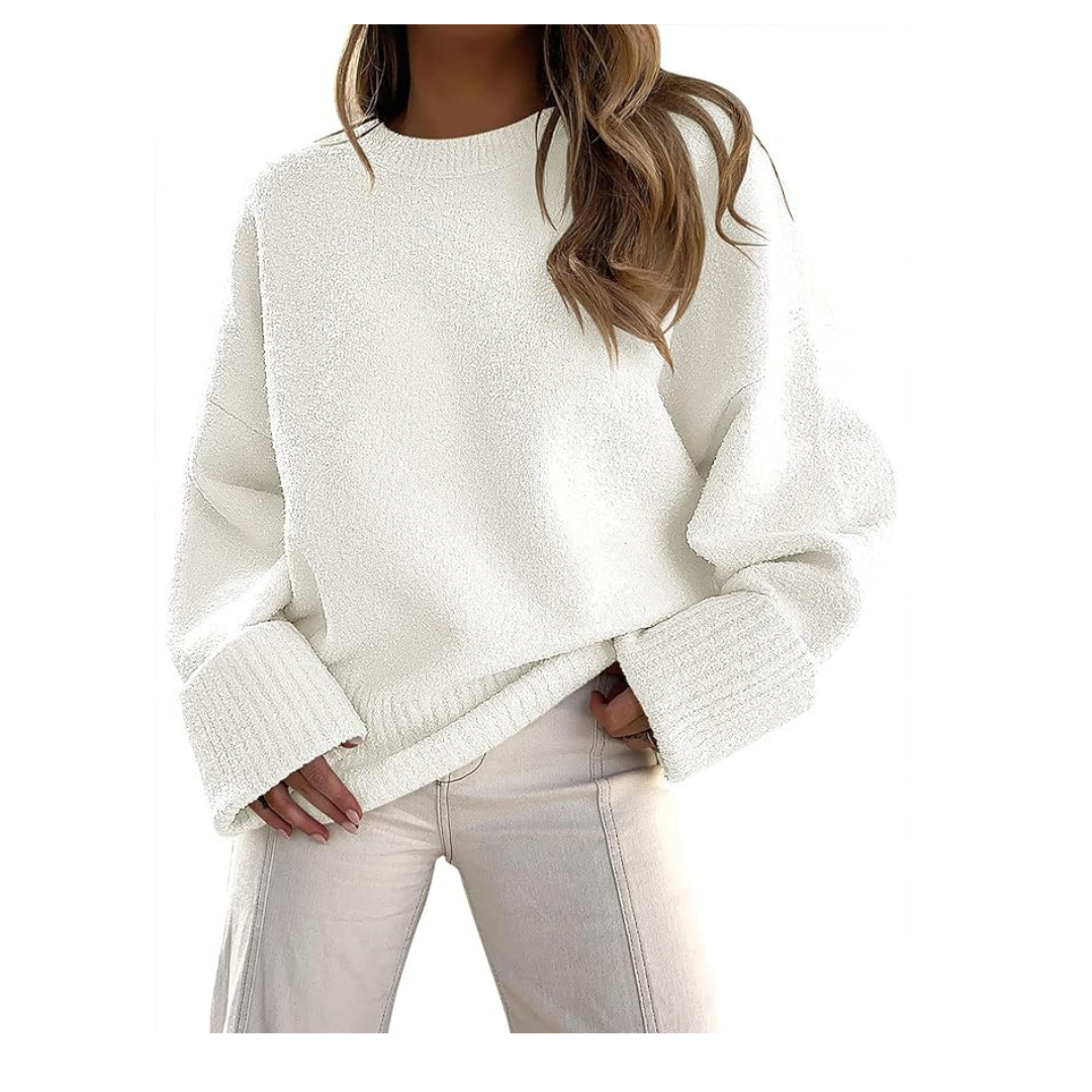 Women's Oversized Fuzzy Pullover Sweater