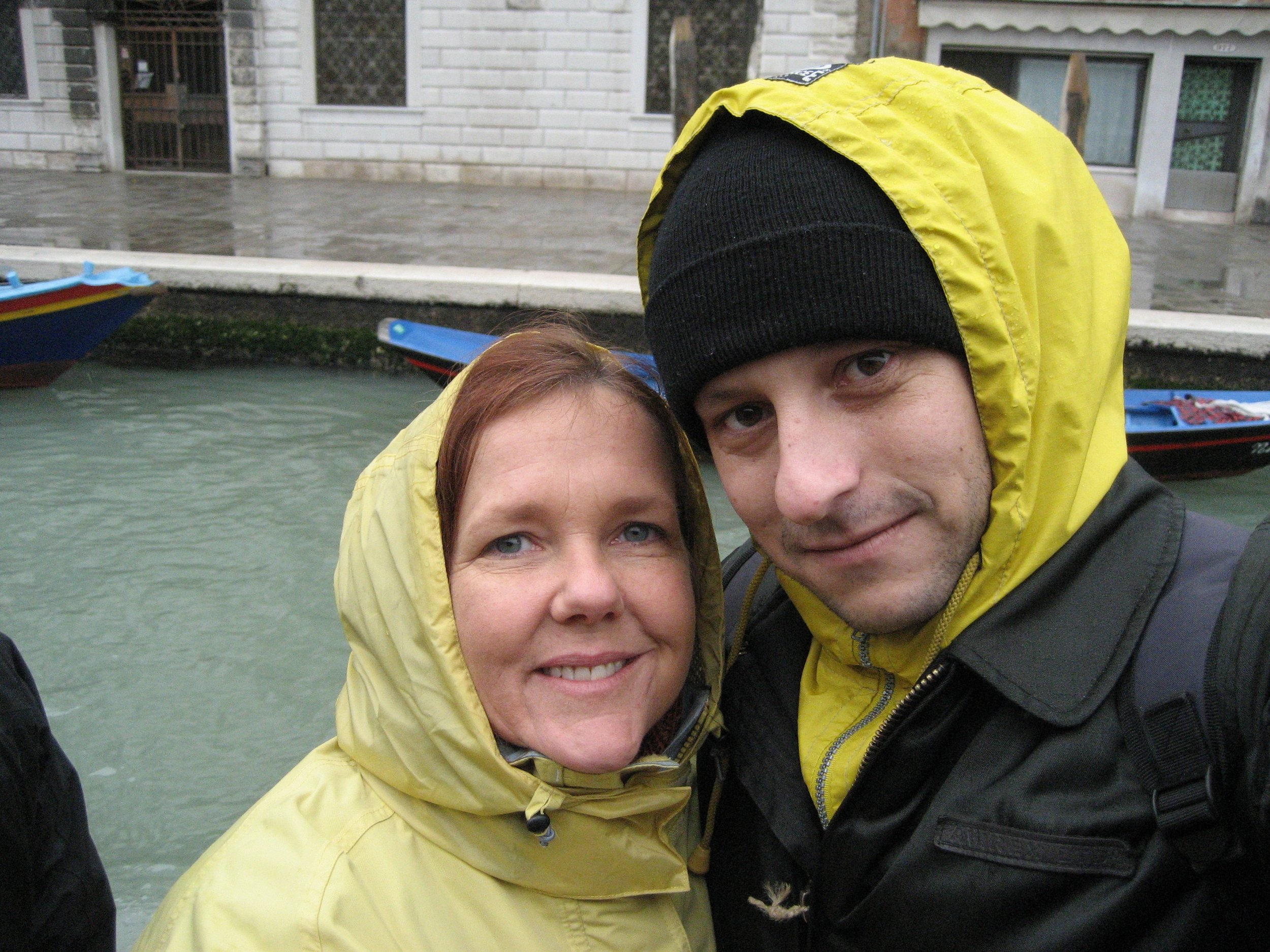 Sally and her husband in Venice