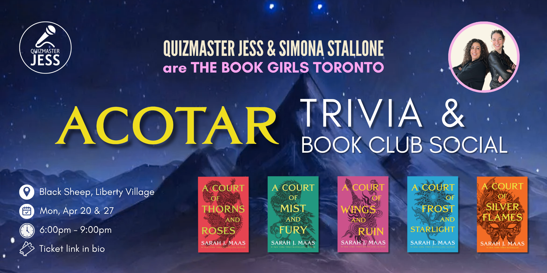 ACOTAR Trivia &amp; Book Club Social NIGHT 2