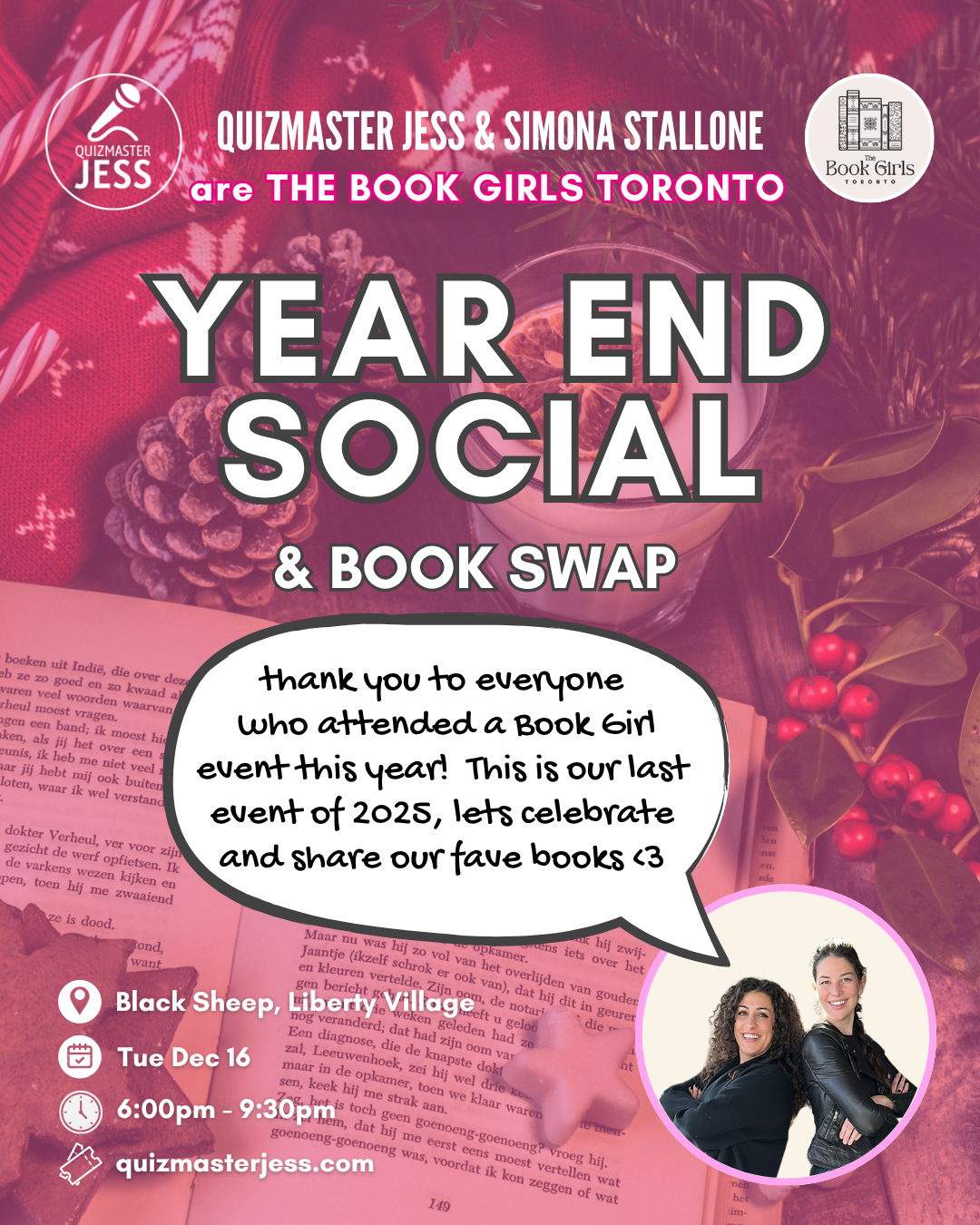 The Book Girls Holiday Social & Book Swap