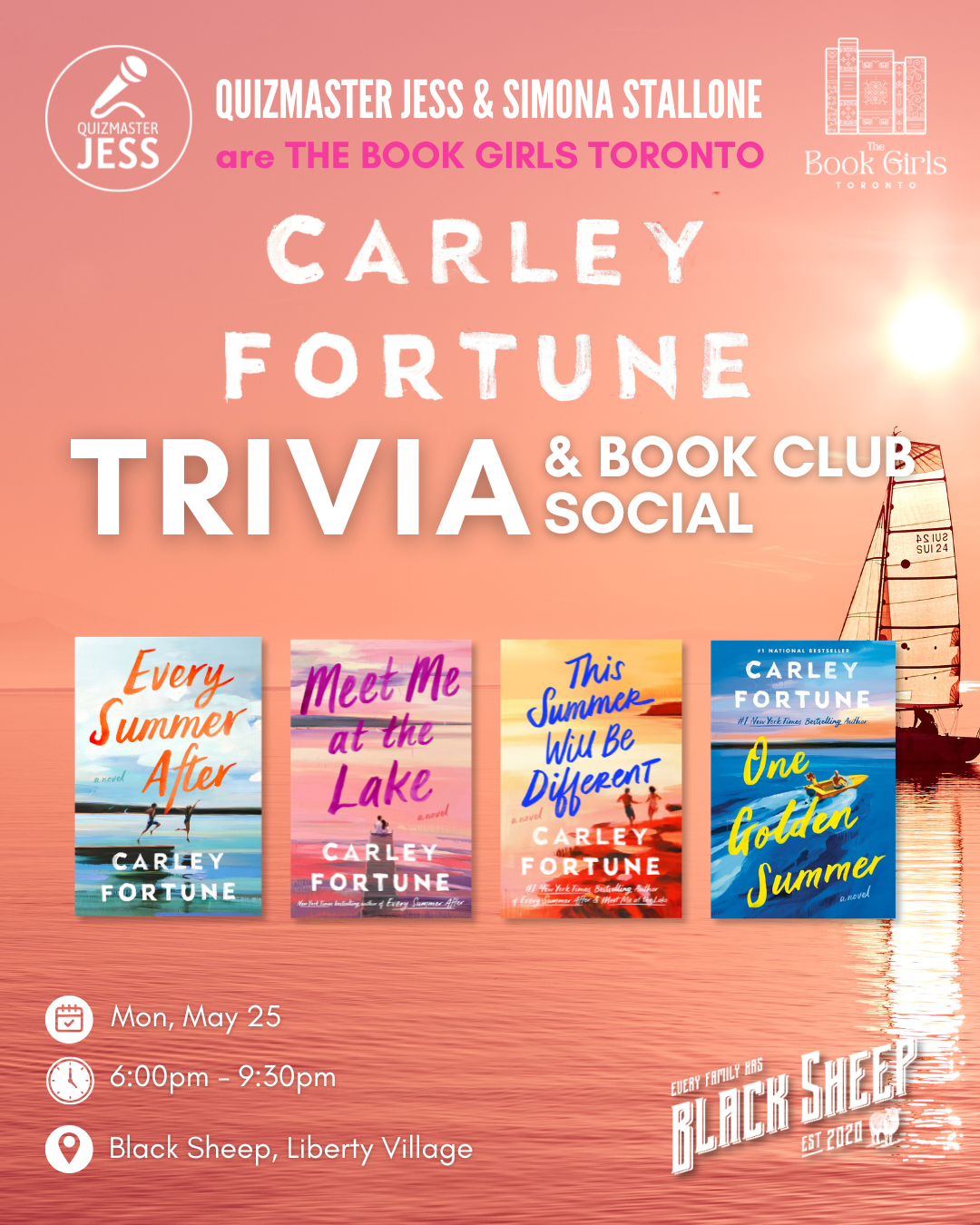 Carley Fortune Trivia Book Club Social