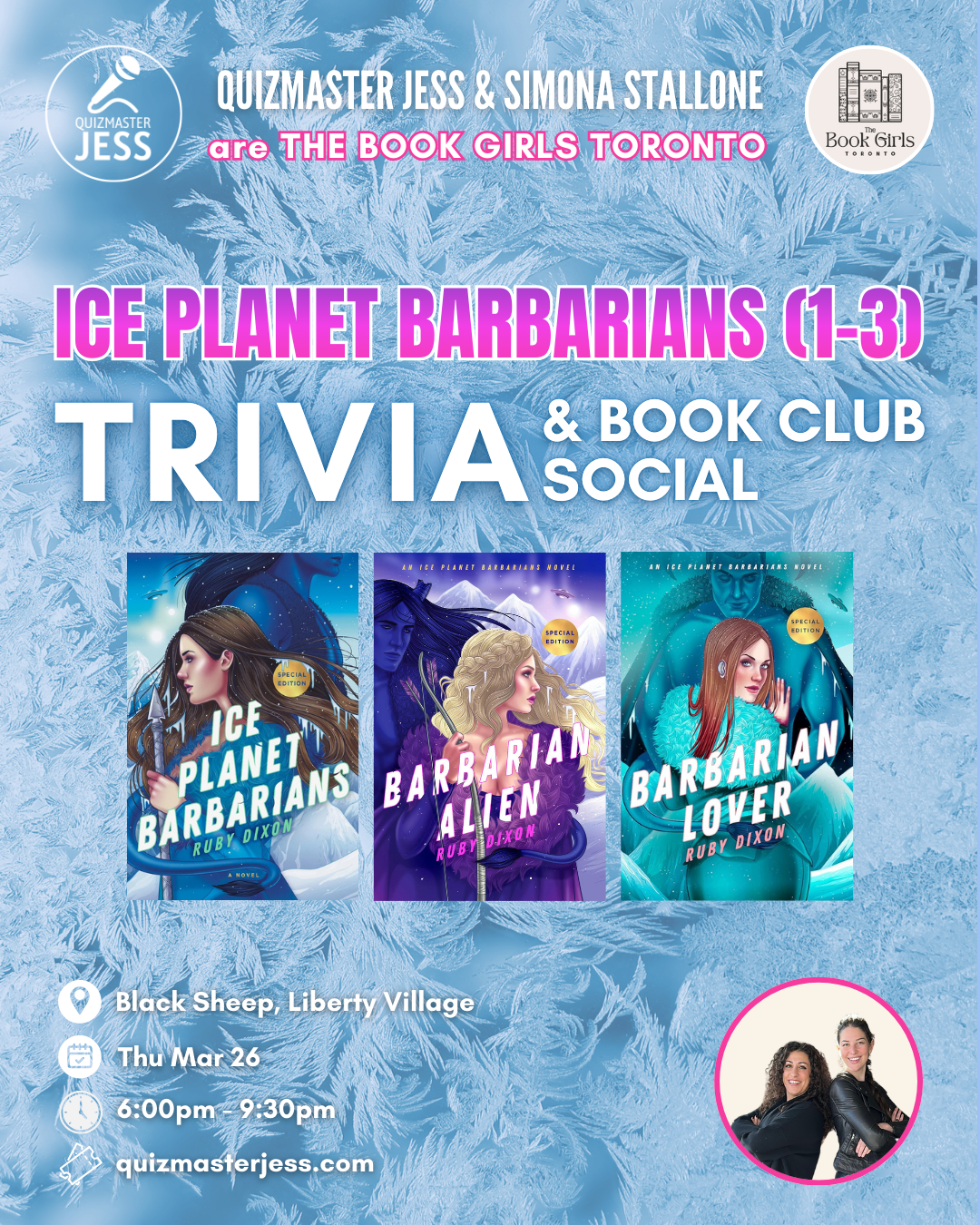 Ice Planet Barbarian Trivia & Book Club Social (books 1-3)