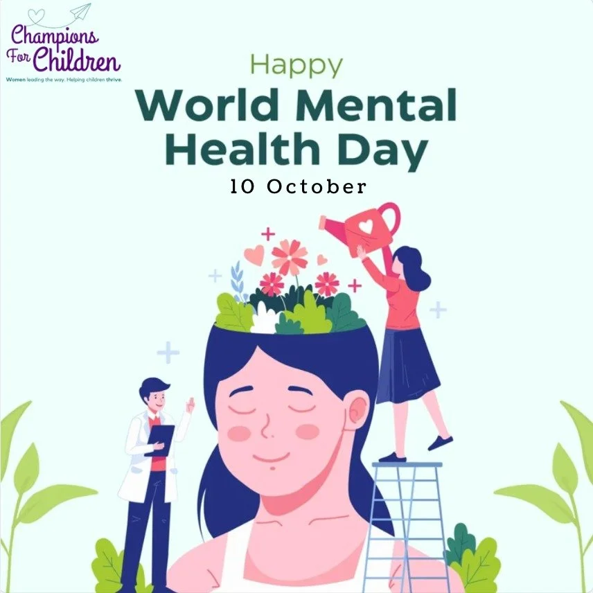 💚 Happy World Mental Health Day! 💚
Today, we stand with millions around the globe to spotlight the importance of mental well-being — especially for children. 🌎
1 in 5 children worldwide face mental health challenges, yet access to