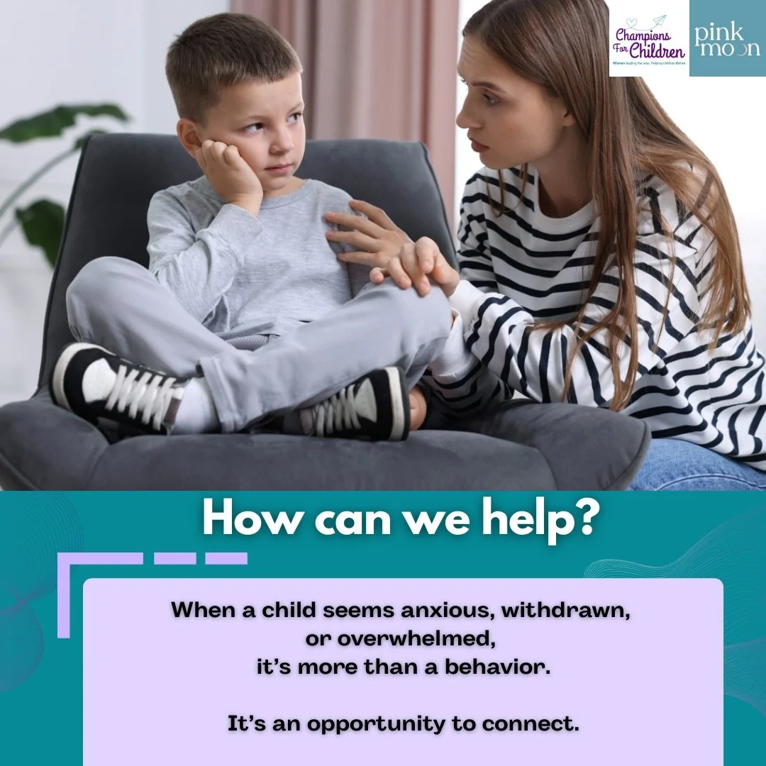 Come learn with us! Every child deserves to feel understood, supported, and confident in who they are.

Join Champions for Children at @pinkmoonmoms for The Art &amp; Science of Happiness, an evening dedicated to helping parents and caregivers nurtur