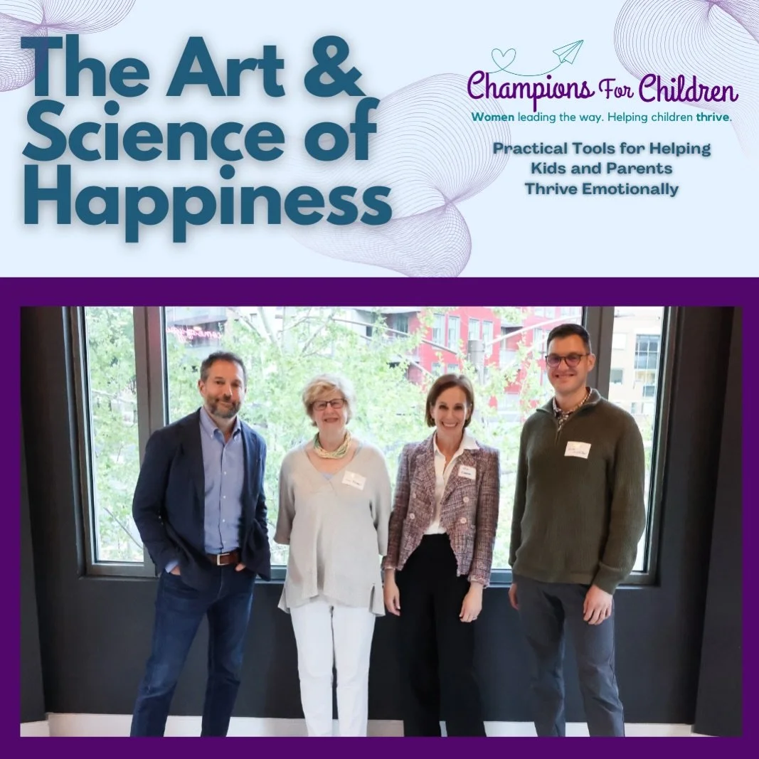 Couldn&rsquo;t make it to the Art &amp; Science of Happiness event? We&rsquo;ve got you covered! The entire session is now live on YouTube. 

Head to our bio for the link and join us in championing children&rsquo;s well-being.