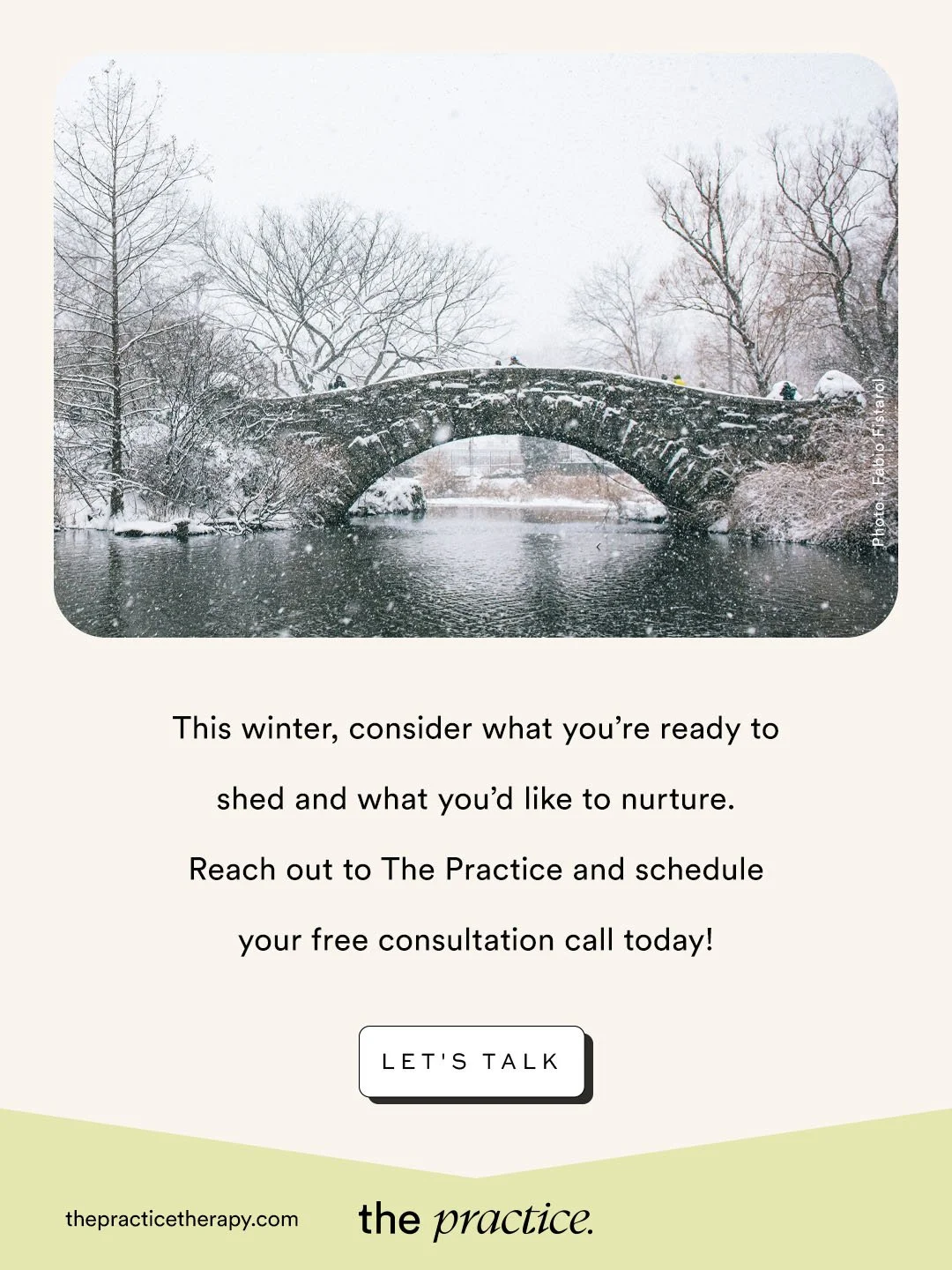 As the world slows down, your inner world asks for attention too.

Let this winter be a season of clarity &mdash; releasing what weighs you down and nurturing what brings you peace.

Connect with The Practice to begin your next chapter. ❄❤️&zwj;🔥

w