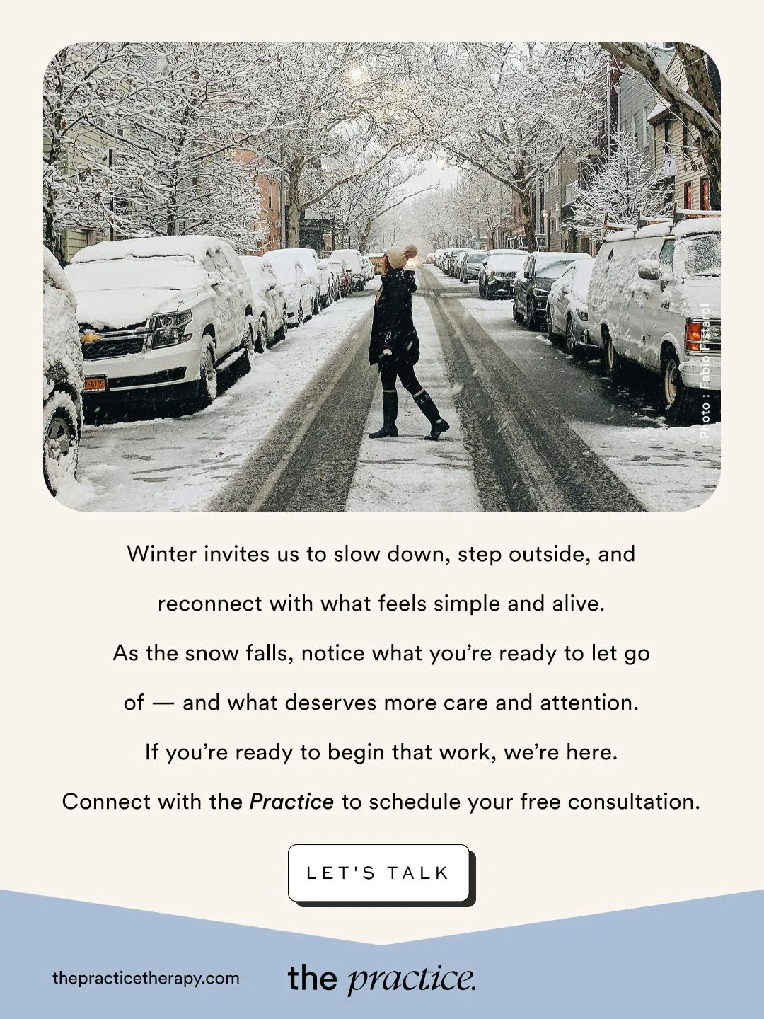 There&rsquo;s still room for joy, even in the cold.
This winter, make space for what brings light &mdash; and release what feels heavy.

Connect with The Practice to begin your next chapter. ❄❤️&zwj;🔥

www.thepracticetherapy.com
#letstalk #nyctherap
