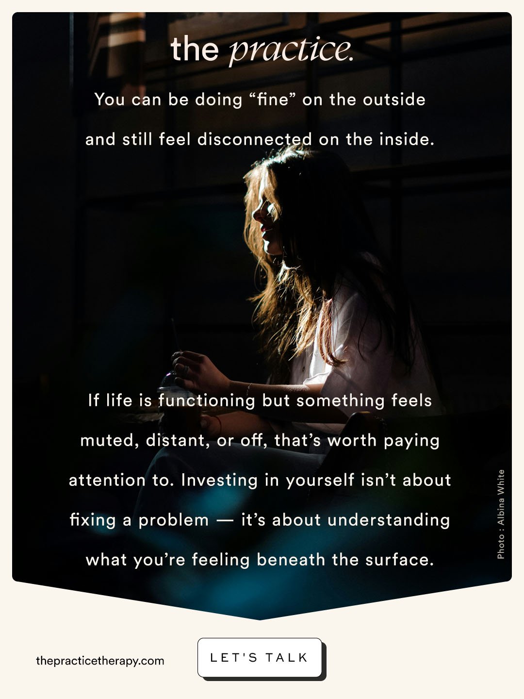 You can be functioning well and still feel disconnected.

Sometimes &ldquo;fine&rdquo; isn&rsquo;t the same as fulfilled.

Let's Talk.
We&rsquo;re here when you&rsquo;re ready. 🧡

DM us for a 15min consult.

#newyearnewme #emotionalhealth #selfcare 
