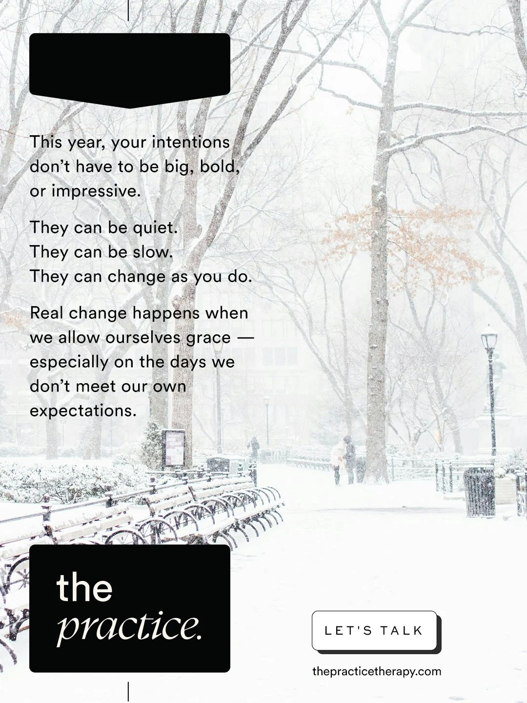 This year, your intentions don&rsquo;t have to be big, bold, or impressive to matter.
Sustainable change often starts quietly &mdash; with honesty, patience, and self-compassion.

If you&rsquo;re curious about setting intentions that feel supportive 