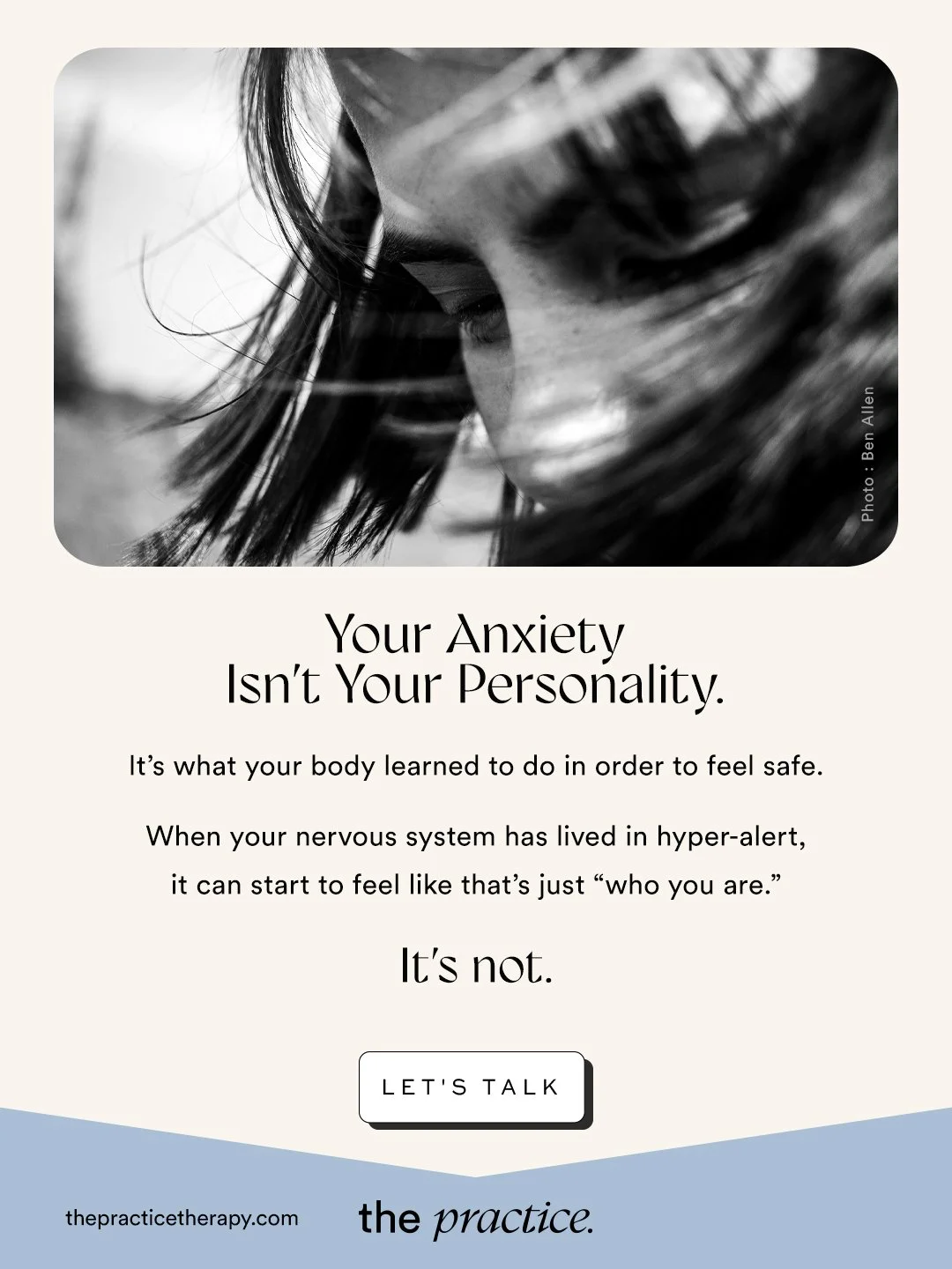 Anxiety can become so familiar that it starts to feel like an identity.

You might describe yourself as &ldquo;always on edge,&rdquo; &ldquo;overthinking,&rdquo; or &ldquo;just a naturally anxious person.&rdquo;

But anxiety is not who you are. It&rs