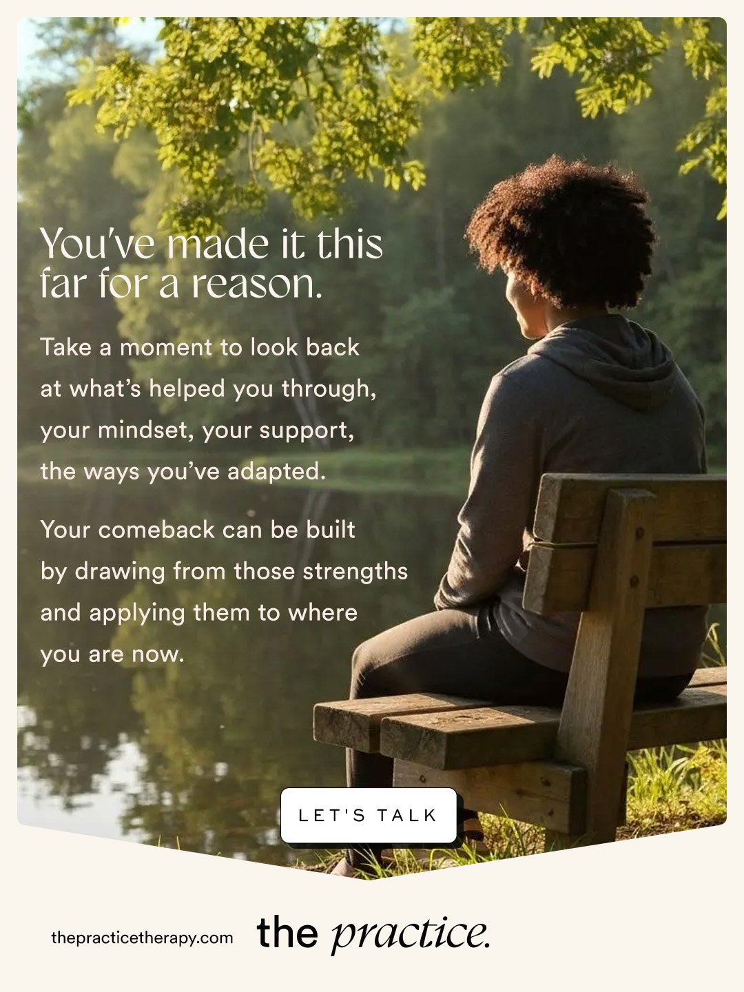 If you&rsquo;re trying to move forward, it can feel like you need to figure everything out from the beginning.

But you&rsquo;ve already lived through challenges. You&rsquo;ve already adapted, coped, and found ways through.

Part of the work is slowi