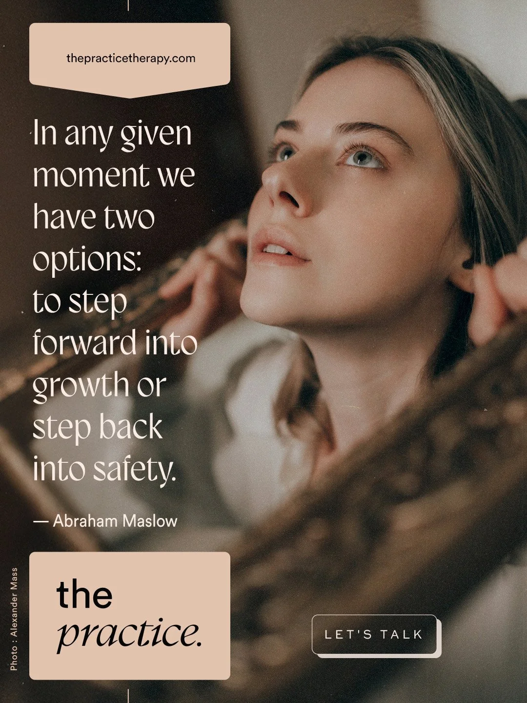 Growth doesn't always look like a big leap.

Sometimes it's setting a boundary. Having a difficult conversation. Trying something new. Asking for help. Or simply choosing to show up for yourself in a way you haven't before.

While safety and comfort 