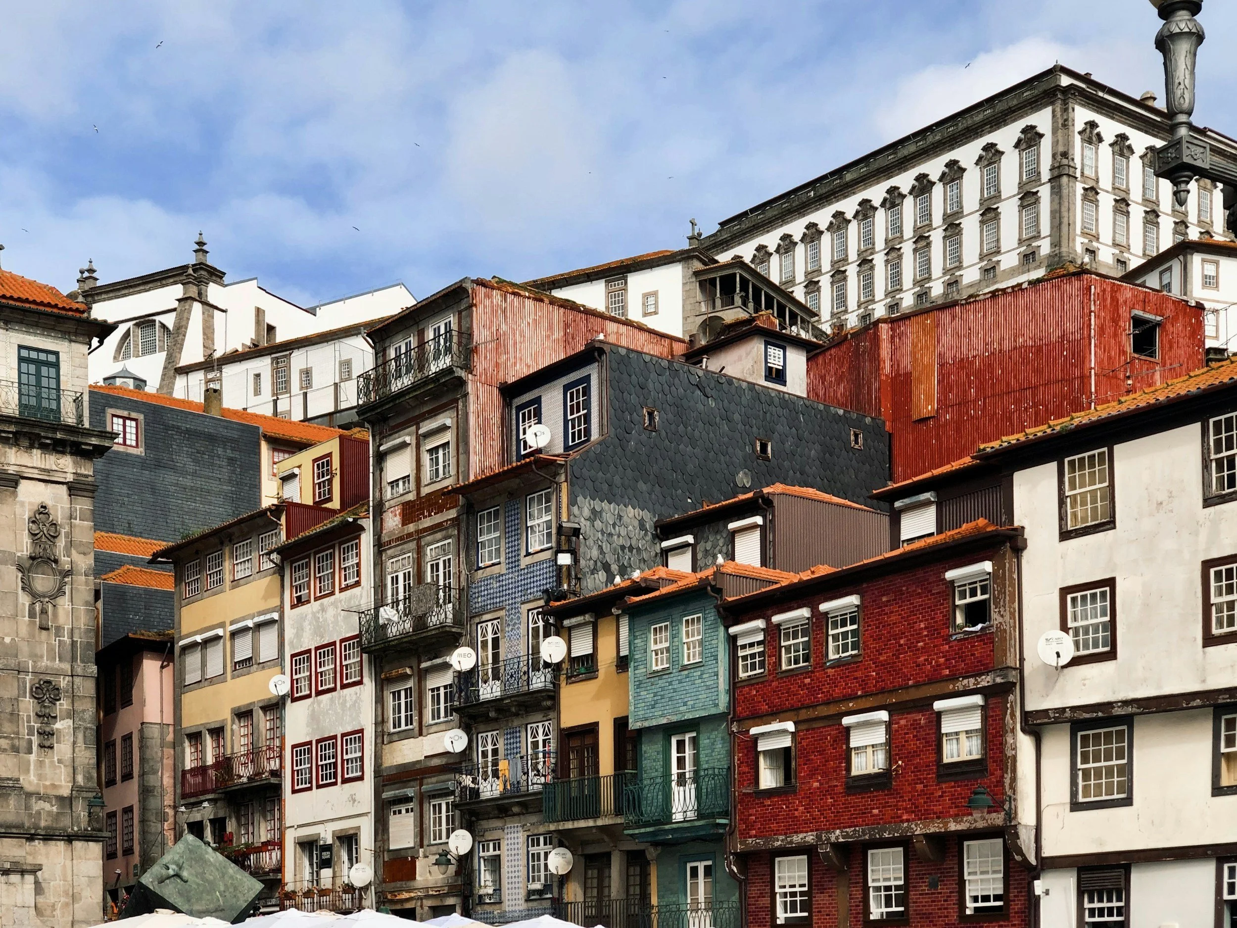 Colourful buildings in Porto’s Ribeira neighbourhood