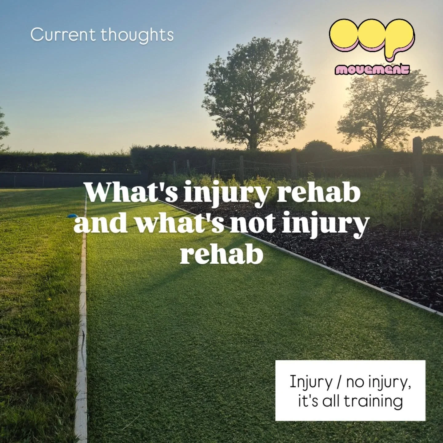 It&rsquo;s all a continuum. Your training doesn&rsquo;t need to hit a brick wall because you have an injury, nor do you need "fixing" because your movement patterns look a bit different. Move better, be stronger &ndash; appropriate, progres