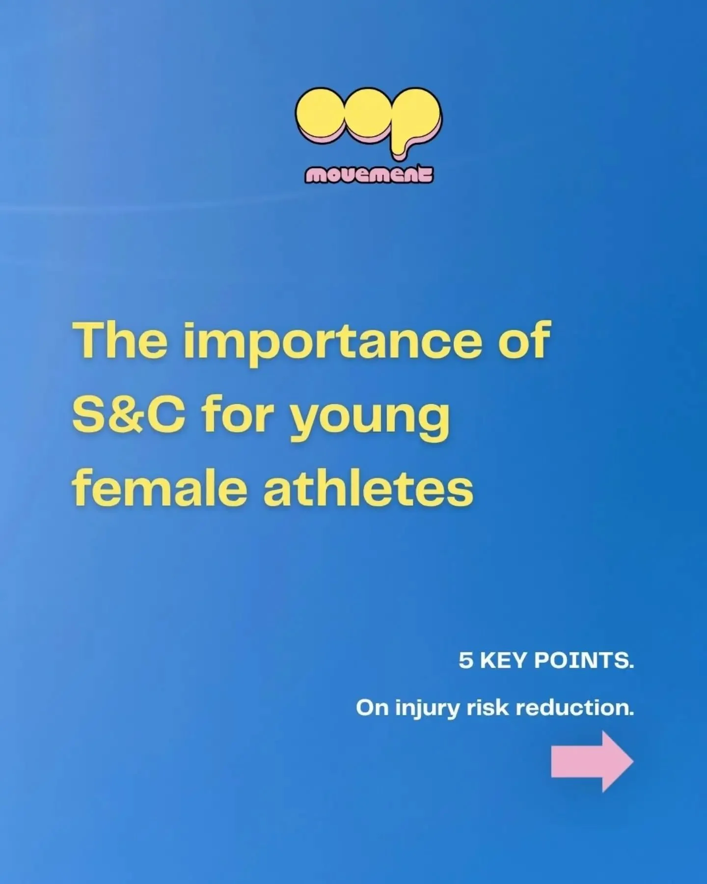 S&amp;C for young female athletes... Start it early, and keep it going.
