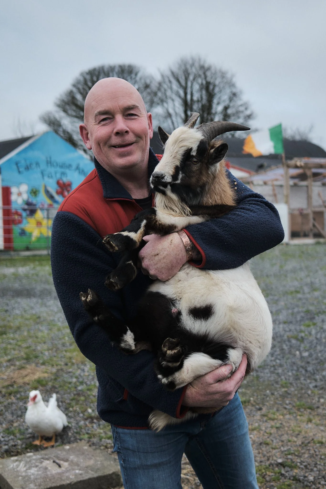 Kevin Higgins on his farm in Co. Mayo 