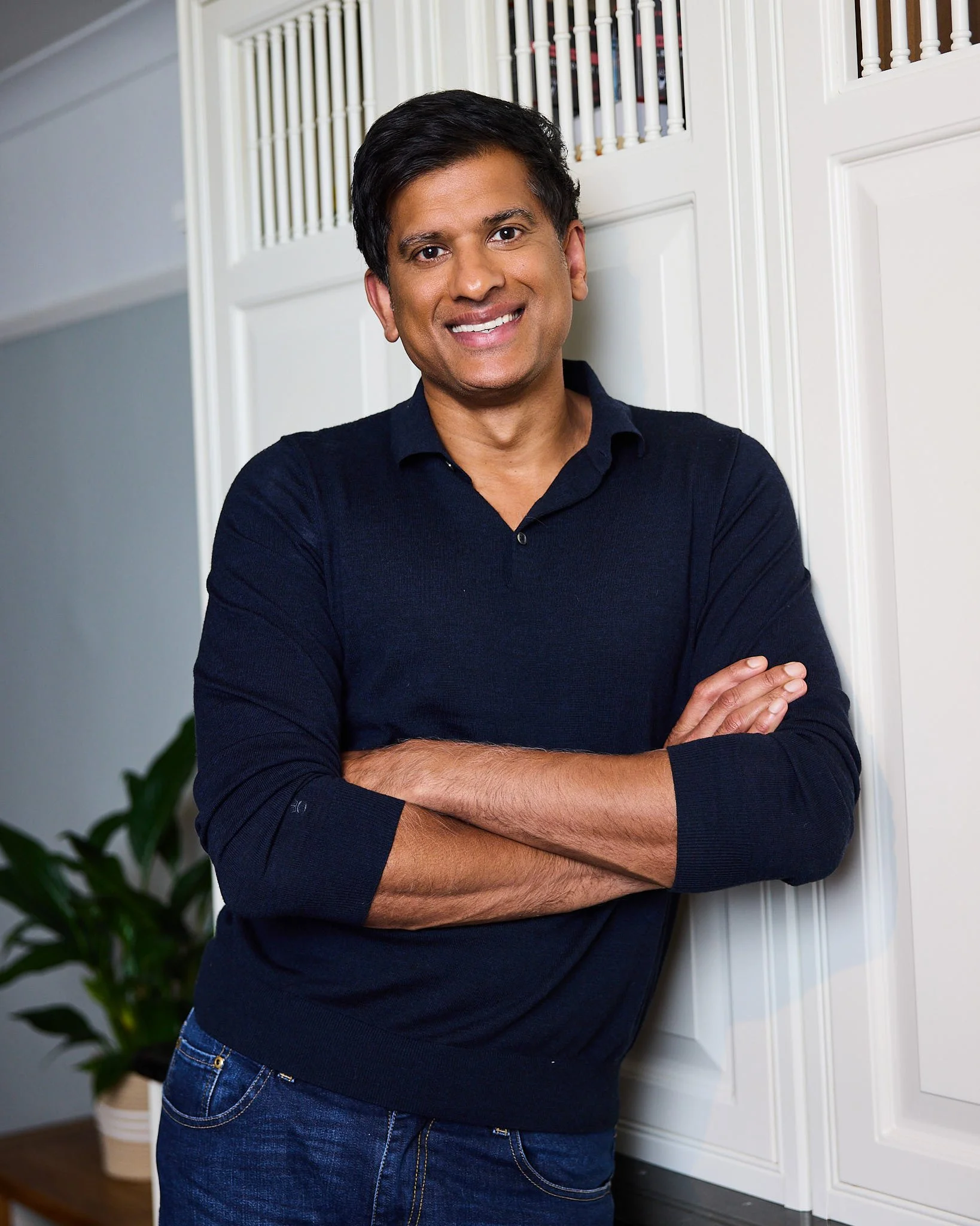 Dr Rangan Chatterjee photographed at his home for The Telegraph 