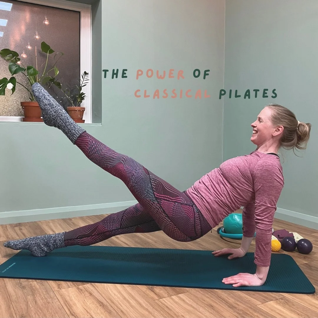BRINGING BACK THE CLASSICS

Join Noleen and explore the Contrology method.

Flow through the 34 Classical Pilates moves and build strength, control and stamina. 

📅 Sunday 17th May at 8:30am
🧘&zwj;♀️ 1h15 class - &pound;12
🗒️ Prior Pilates experie