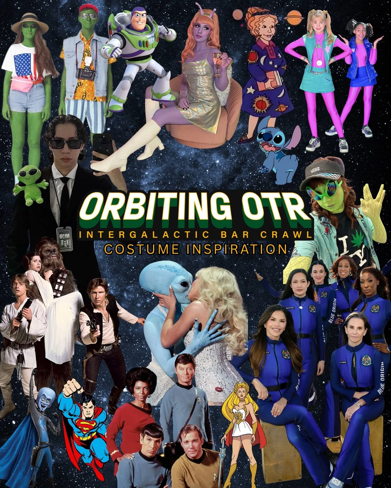 Who needs some costume inspiration for Saturday?! Space themed costumes encouraged but not mandatory 👽

Tickets available through the link in our bio 🚀

#lgbtq #cincinnati #ohio #barcrawl #halloween