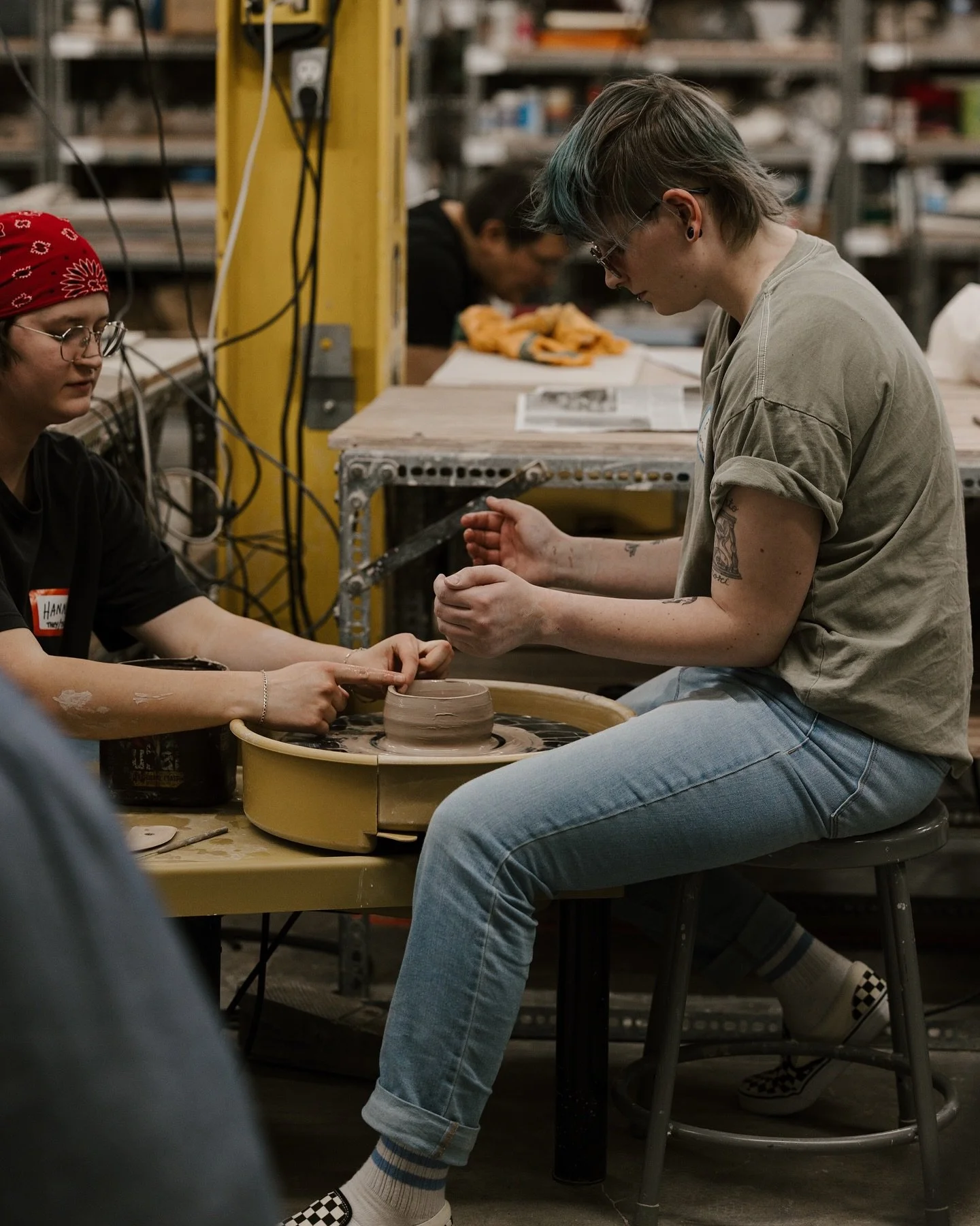we&rsquo;re so excited to be celebrating one year of Queer Clay Night with @queencityclay !! thank you to everyone who has joined us, we&rsquo;ll be celebrating with a wheel class on November 14th starting at 7pm at Queen City Clay! 🏺

tickets are a