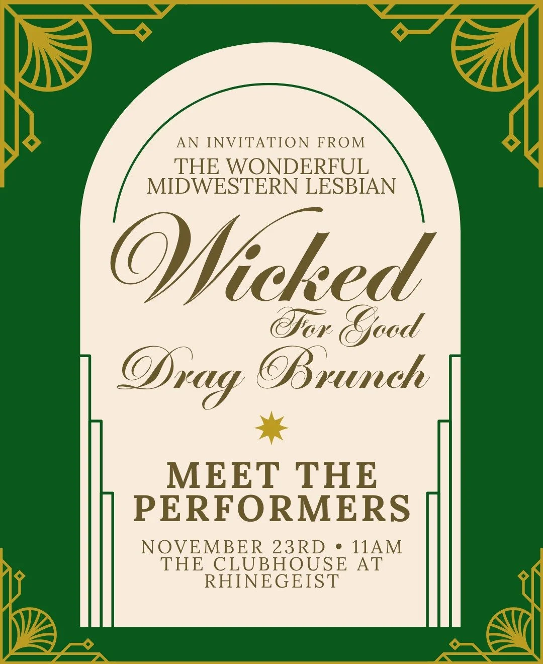 Are people born wicked, or do they have wickedness thrust upon them? ✨
Meet the performers for our Wicked: For Good Drag Brunch at The Clubhouse at @rhinegeist on November 23rd, starting at 11am! 🩷

@vantablackcincy is a small but mighty Cincinnati 