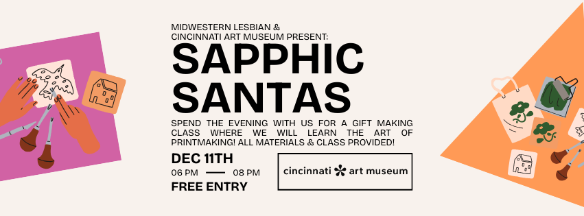 Sapphic Santas: Print Making Night