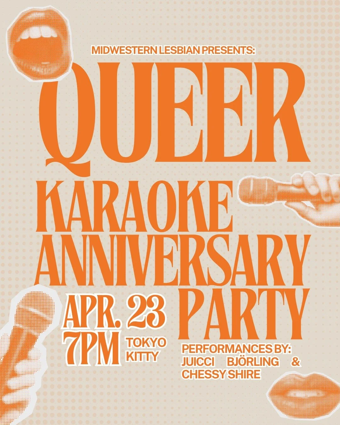 We can't believe it's already been TWO YEARS of Queer Karaoke Night at @thetokyokitty !! Join us on April 23rd for a night of singing, dancing, drag, drinks, photo-ops and more! 

Drag performances by: @juiccibjorling and @chessy.shire_ !! 

All atte