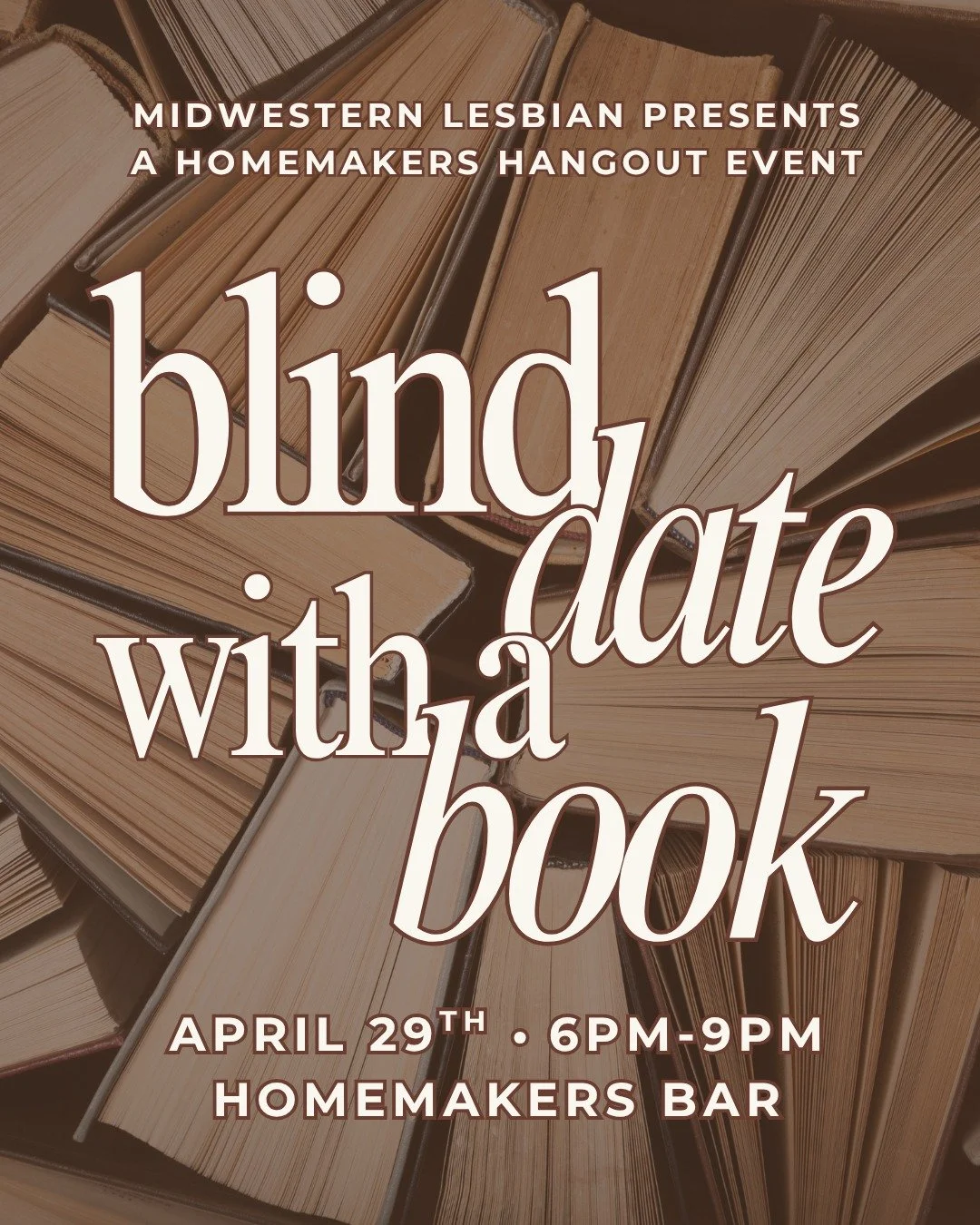 Happy World Book Day! 📖 Join us on April 29th at 6pm for Blind Date with a Book! Bring a book that you think other people should read or would enjoy! wrap it in paper and write a brief description about the book, theme and genre! Don&rsquo;t include