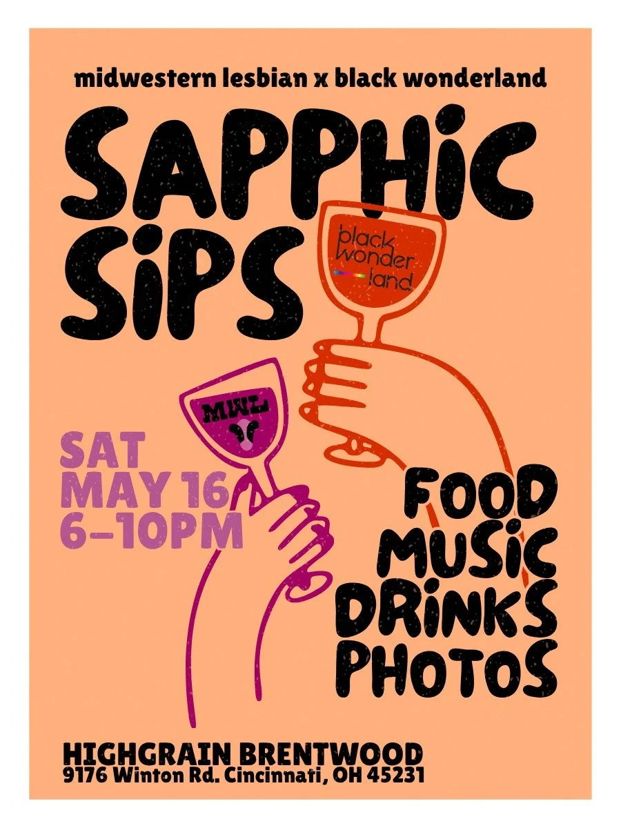 We are SO excited to be partnering with @black.wonder.land for our next Sapphic Sips! 🍻 Join us on May 16th at @highgrainbrentwood for an evening of community, drinks, food, photos, games and more! Party starts at 6pm, see y'all there! 

What does &