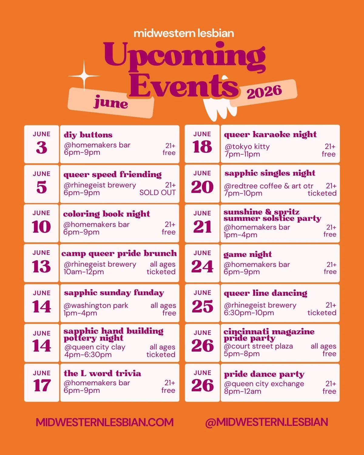 happy pride month! so excited to hang out with y'all! 🌈

#wlw #sapphic #lgbtq #cincinnati #midwesternlesbian