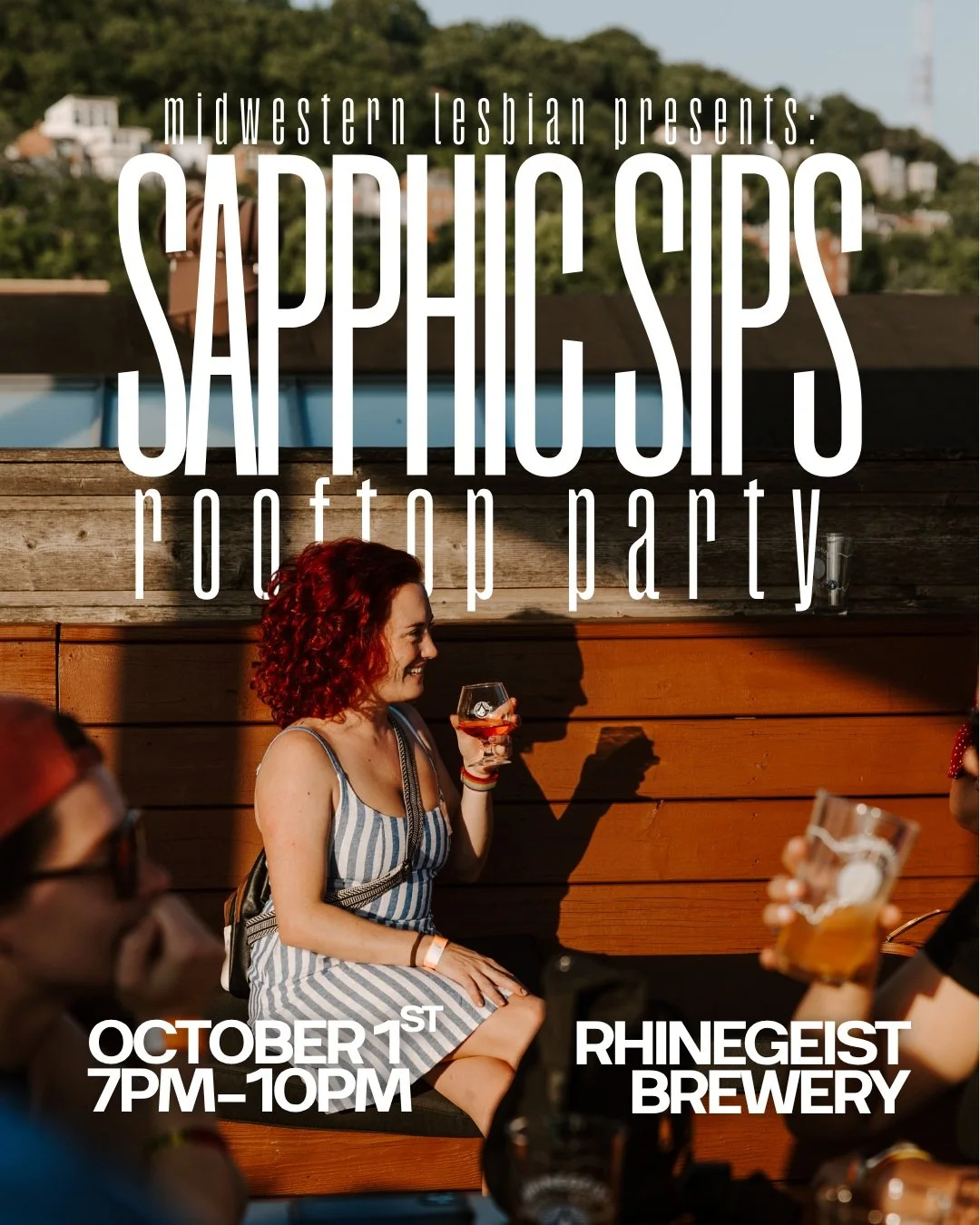 Join Midwestern Lesbian on the rooftop at @rhinegeist for Sapphic Sips on October 1st from 7pm-10pm! ☀️
October 1st marks the first day of LGBTQ+ history month, so we'll be joined by @ohio_lesbian_archives to show you a bit about what they do to cont