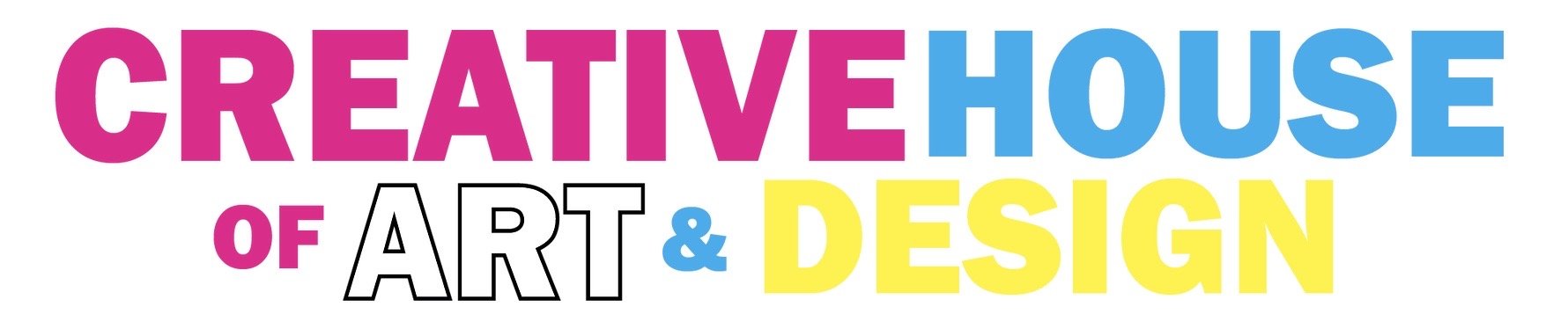 "Creative House of Art & Design" logo with colorful text.