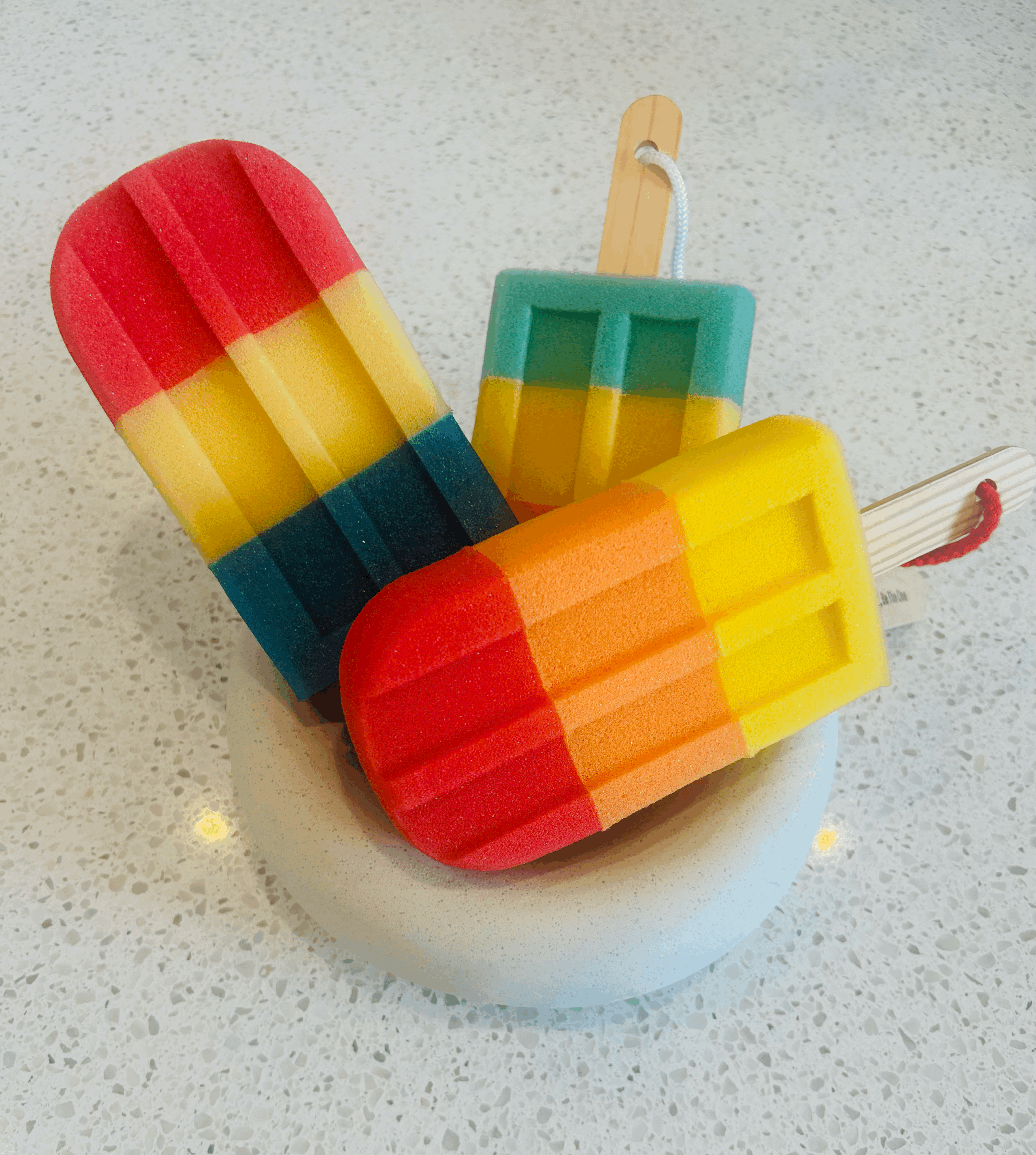 Popsicle Delight Bath Sponges