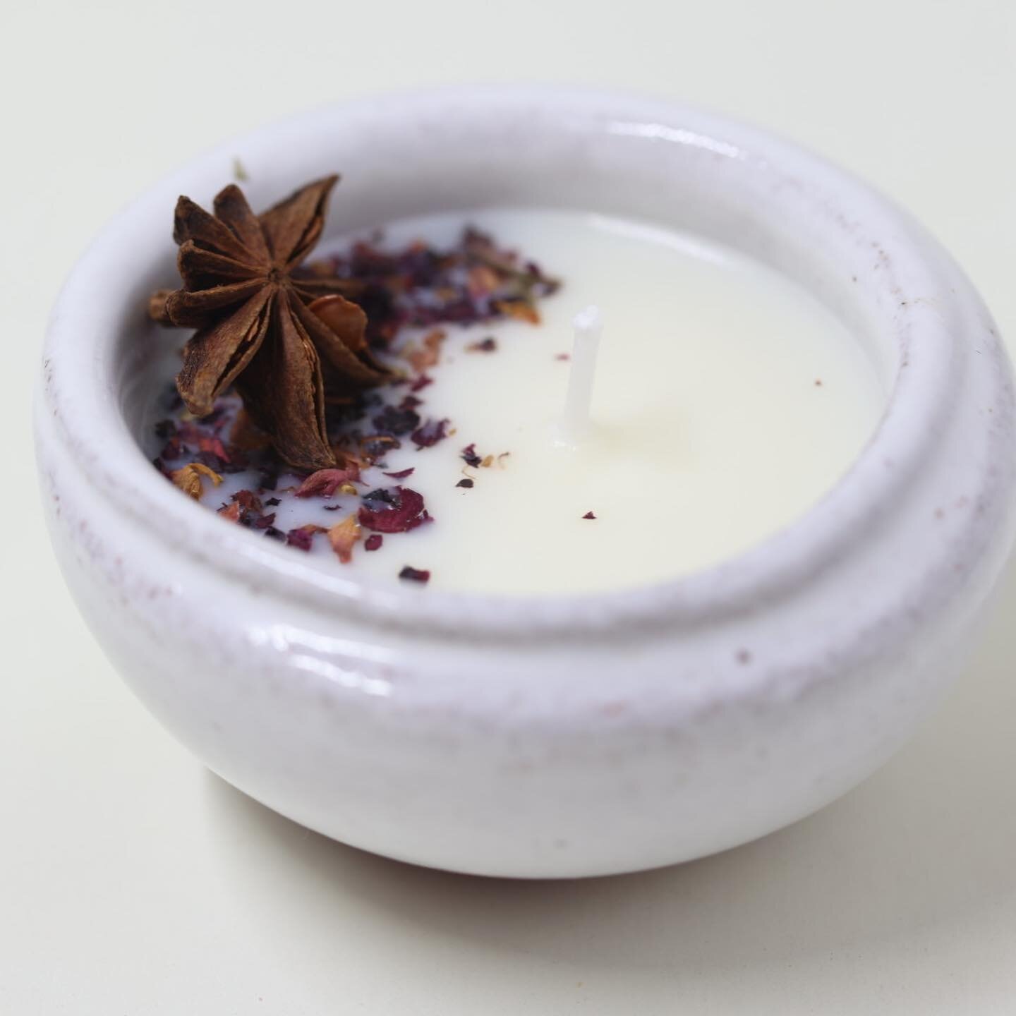Now selling spiced fragrance ceramic candles on our site!
Limited supply. Only $20 for this handcrafted gift.
.
.
Homemade soy wax blend eco friendly and paraben free. 

Each piece the candle is poured into is handmade ceramic. Meant to be repurposed