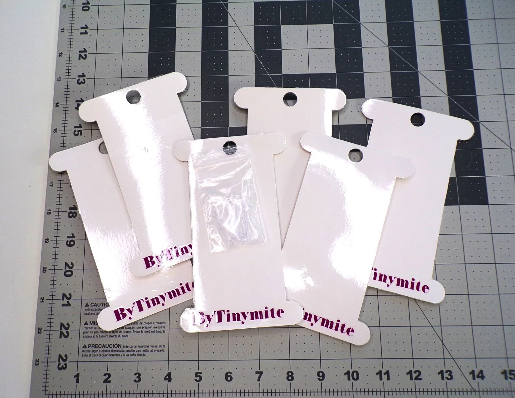 Bias Tape Storage Cards with Alligator Clips (Set of 6)