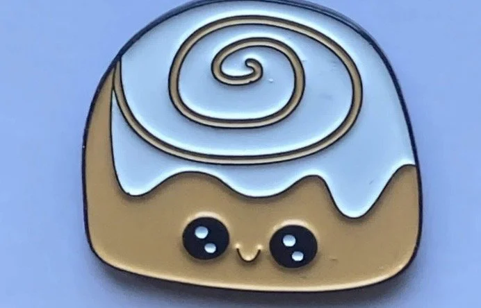 Cinni the Cinnamon Roll Enamel Pin