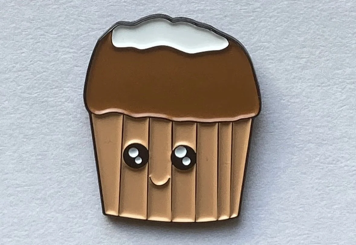 Pumpkin Cream Chesse Muffin Enamel Pin
