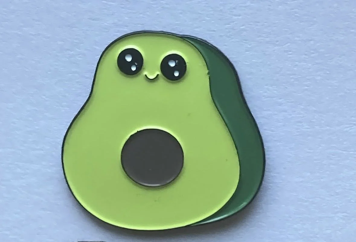 Ava the Avocado Enamel Pin