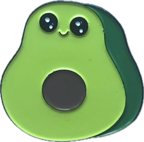 Ava the Avocado Enamel Pin