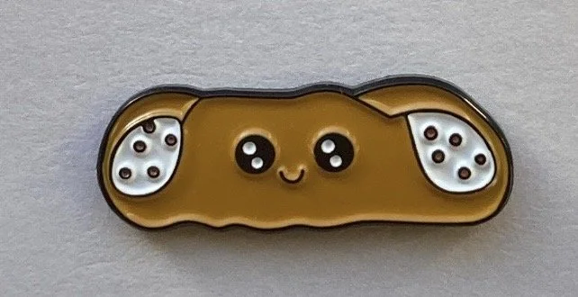 Carolina the Cannoli Enamel Pin