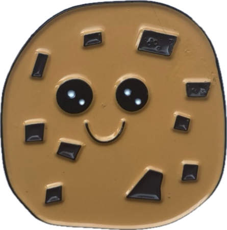 Chuckie the Chocolate Chunk Cookie Enamel