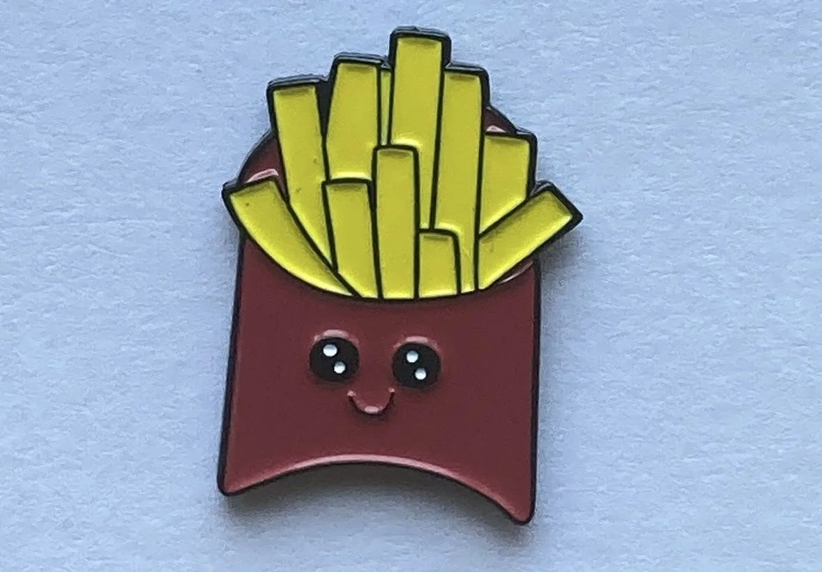 Freddie the Fries Enamel Pin