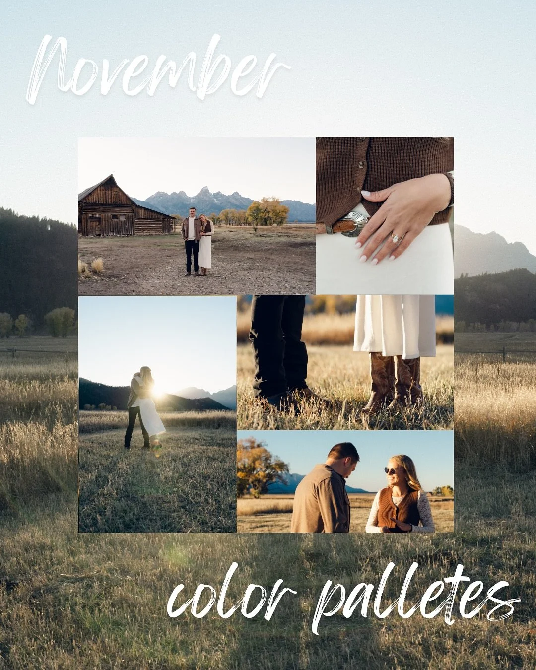 Everyone&rsquo;s already diving into Christmas decor and colors, but I&rsquo;m still over here soaking up all the cozy fall tones!!

It&rsquo;s been a minute since I shared a color palette post and what better way to bring it back than with our engag