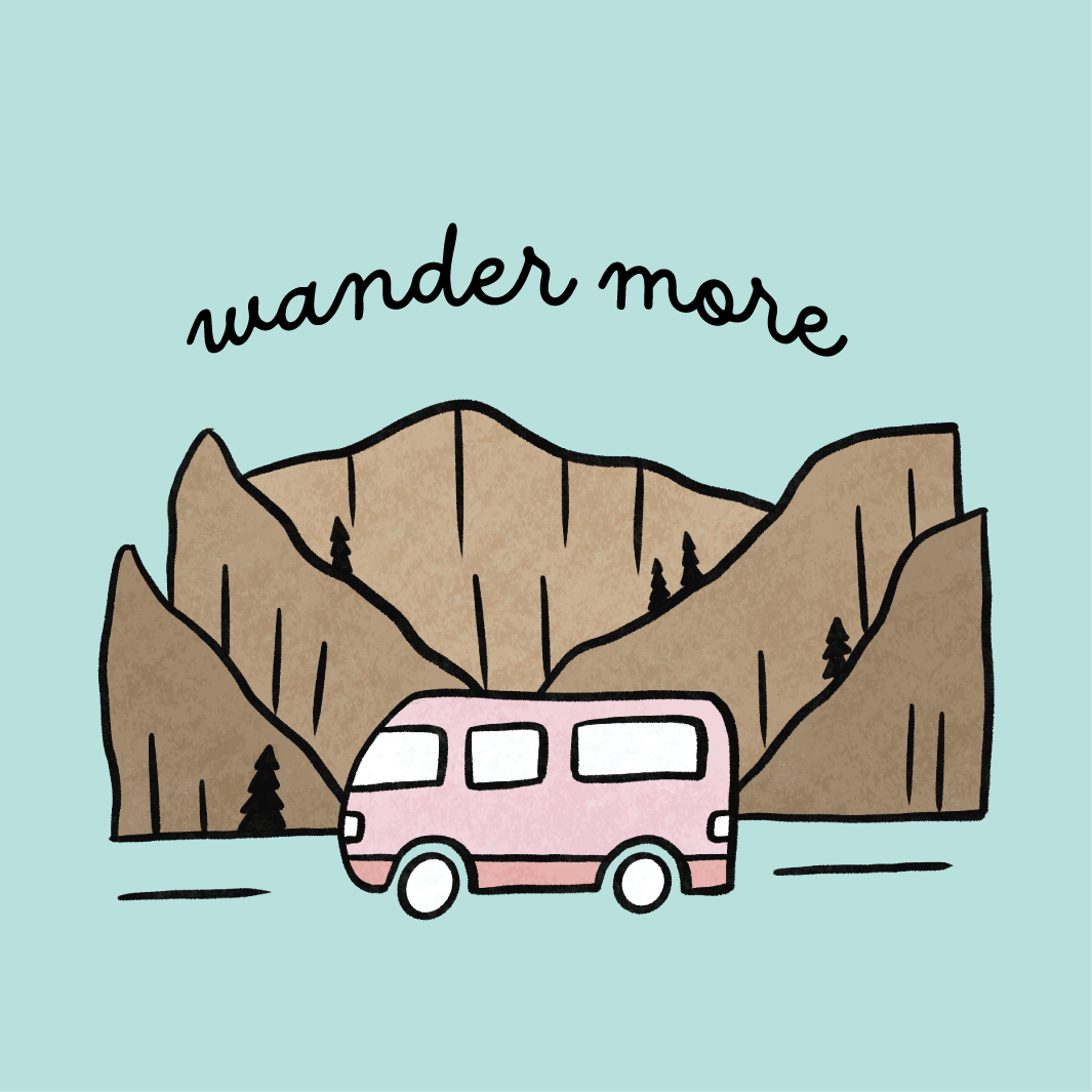 Wander More with RV Graphic