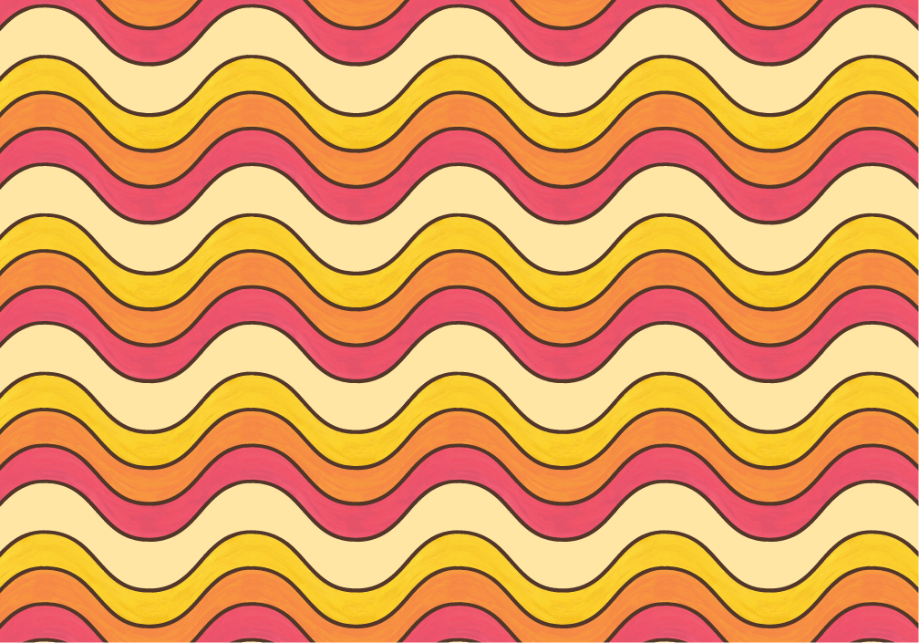 Wavy Lines on Yellow Background