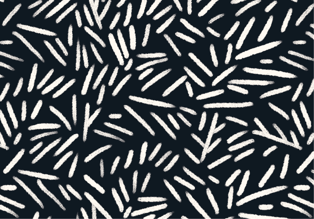 White lines on black background
