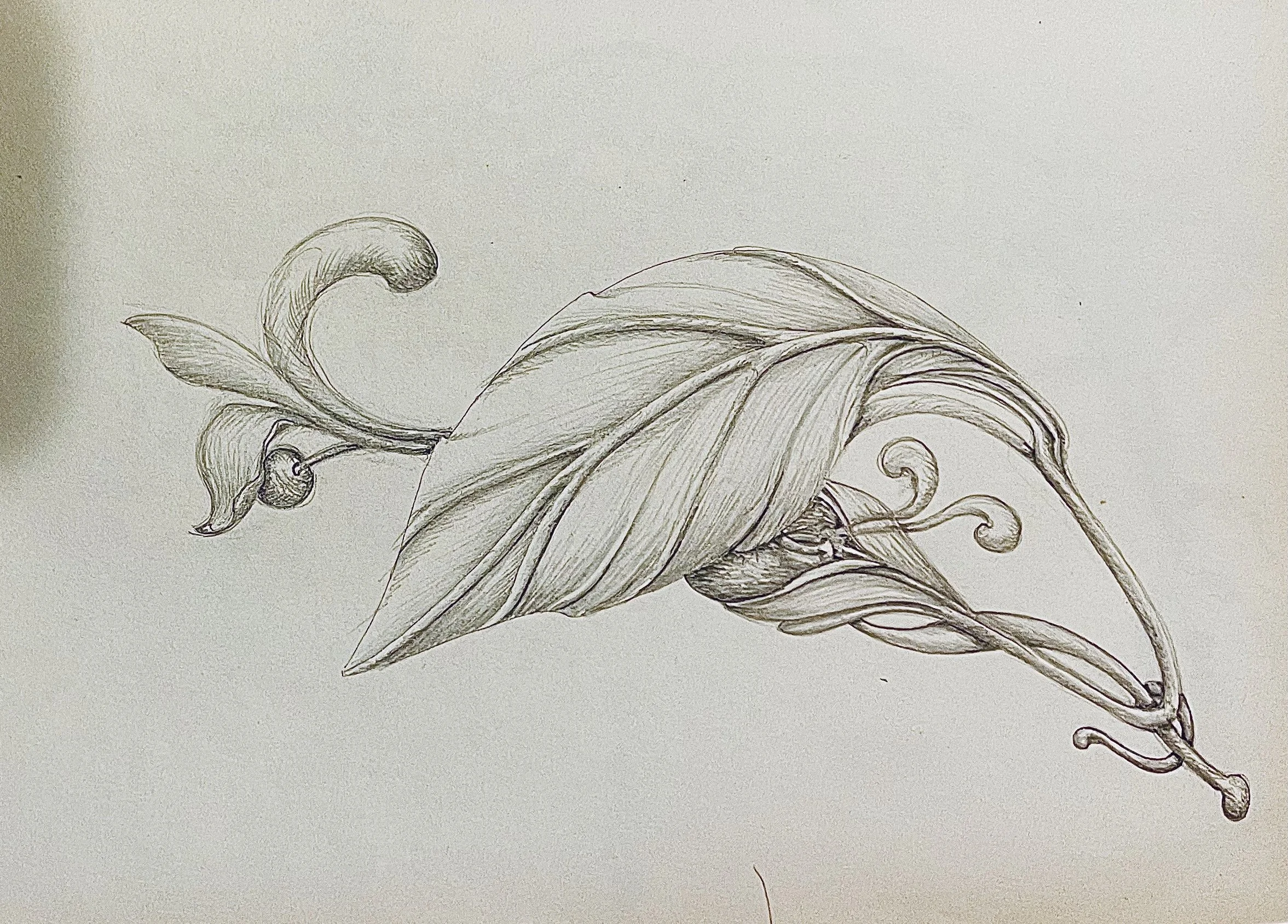 Leaf Tableau -  -from sketchbook - edited on phone.jpg