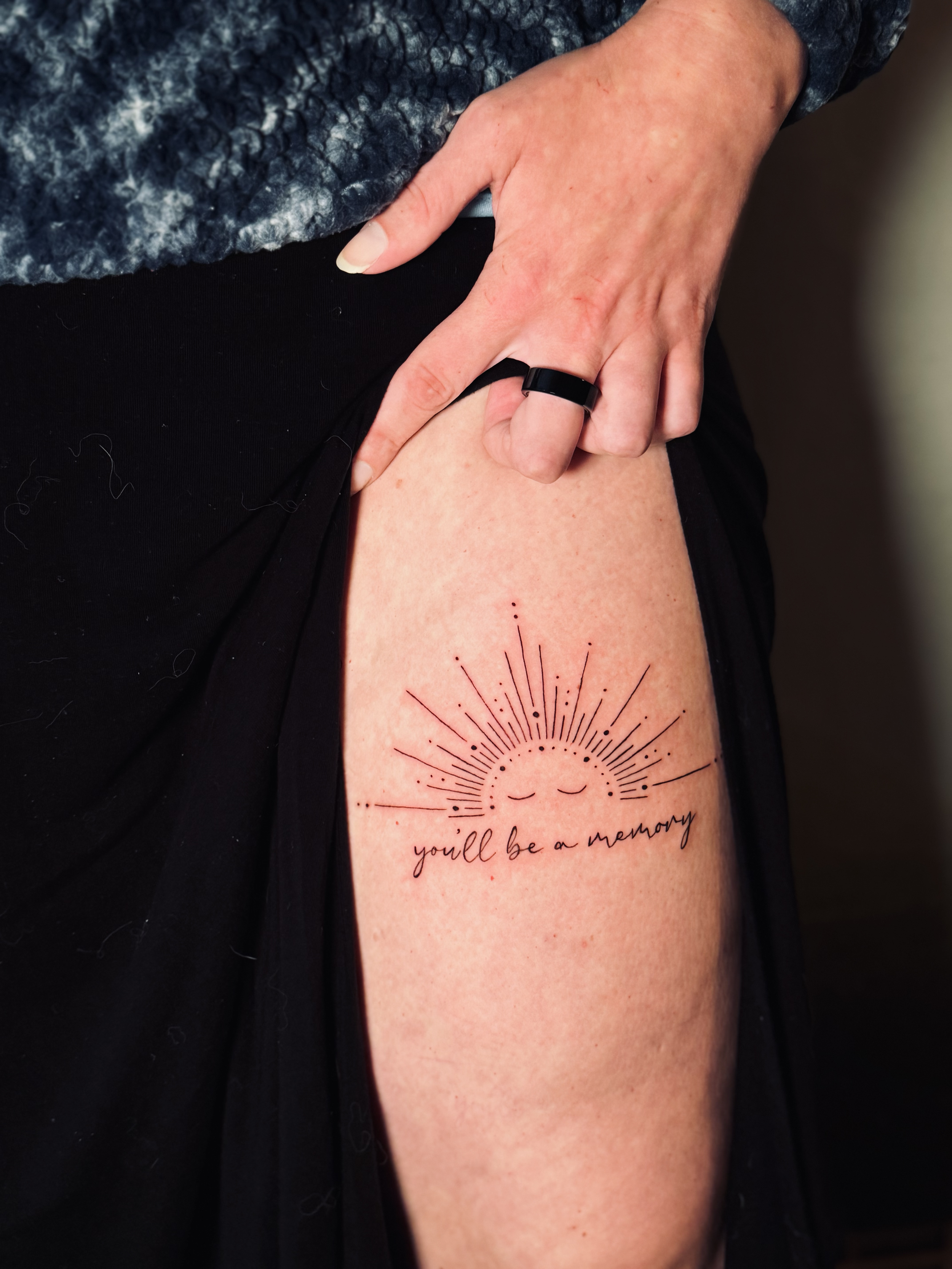 Fineline tattoo by Ellie Rod | Bohemian Social club tattoo | Hudson, MA